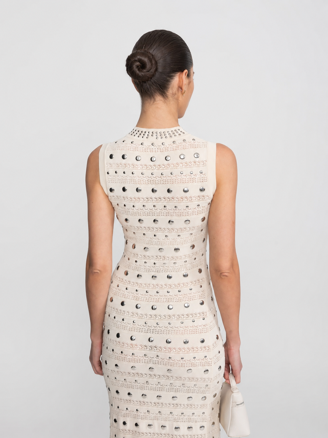 Embellished Knit Midi Dress