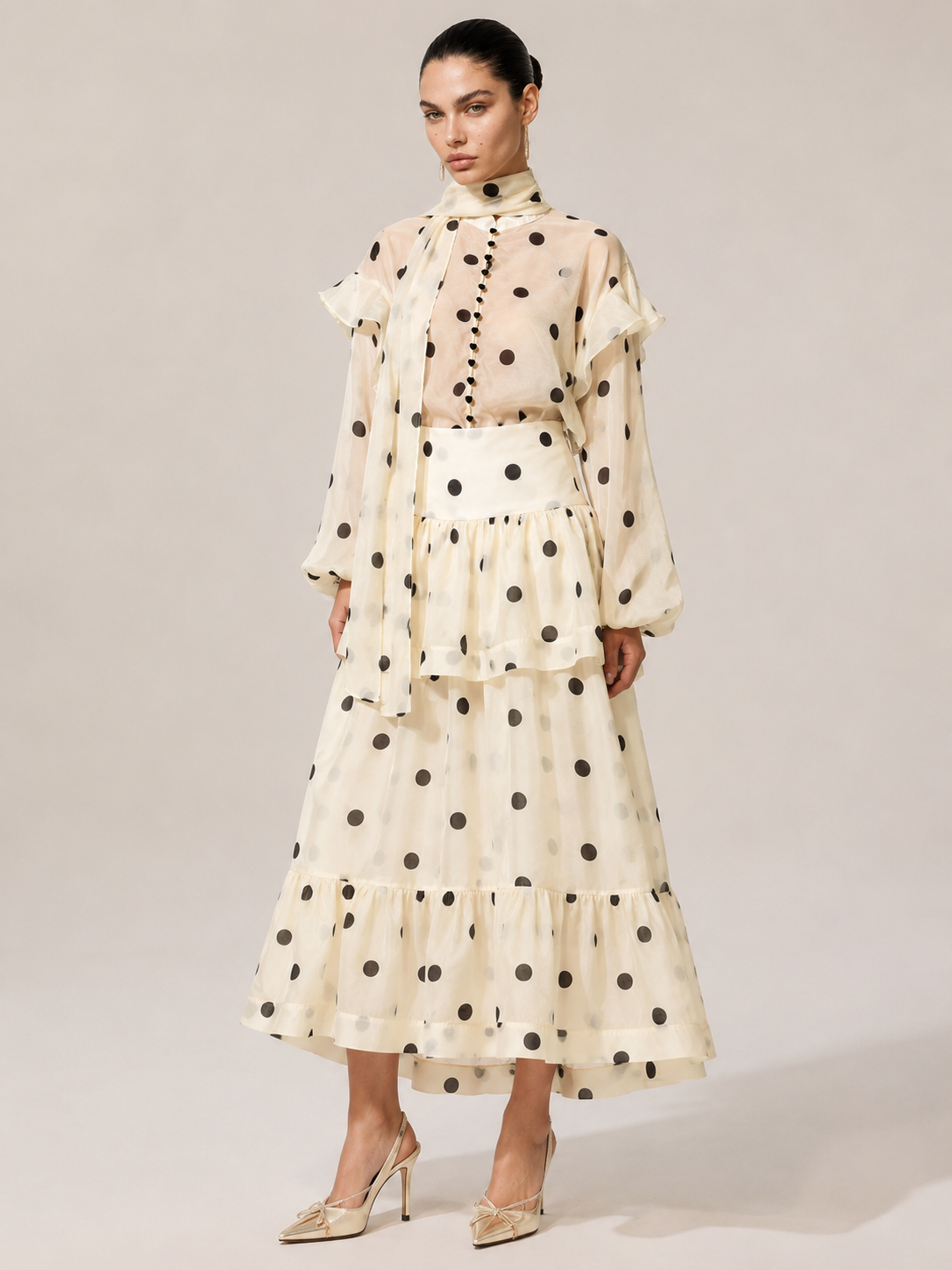 Polka Dot Two-Piece Set