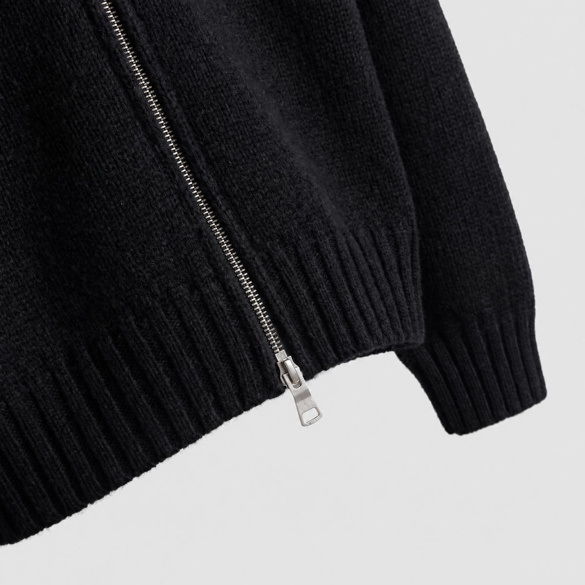 Detachable Fur-Collar Wool-Blend Jacket | LUVIERA