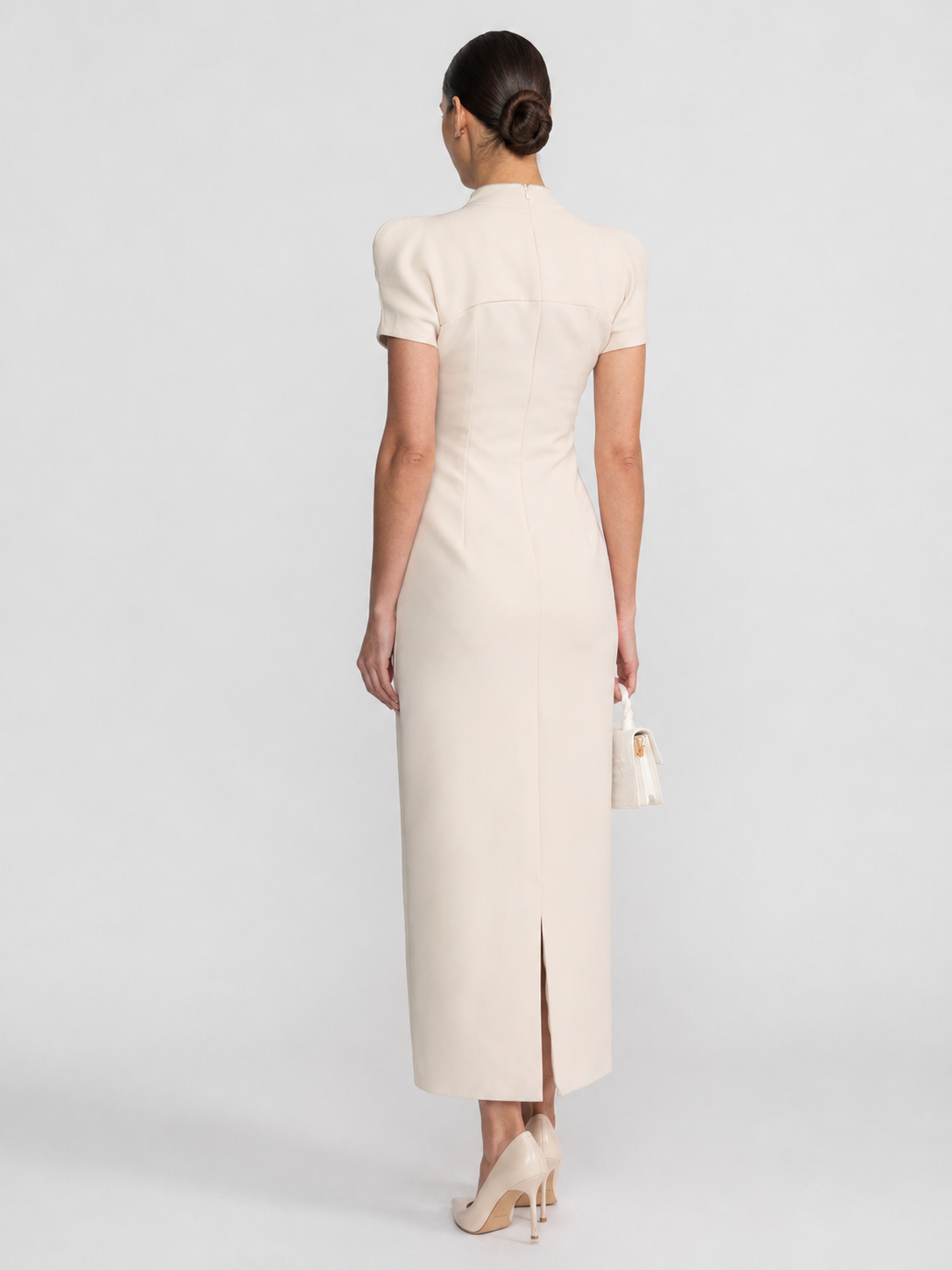 Crystal Appliqué Midi Dress