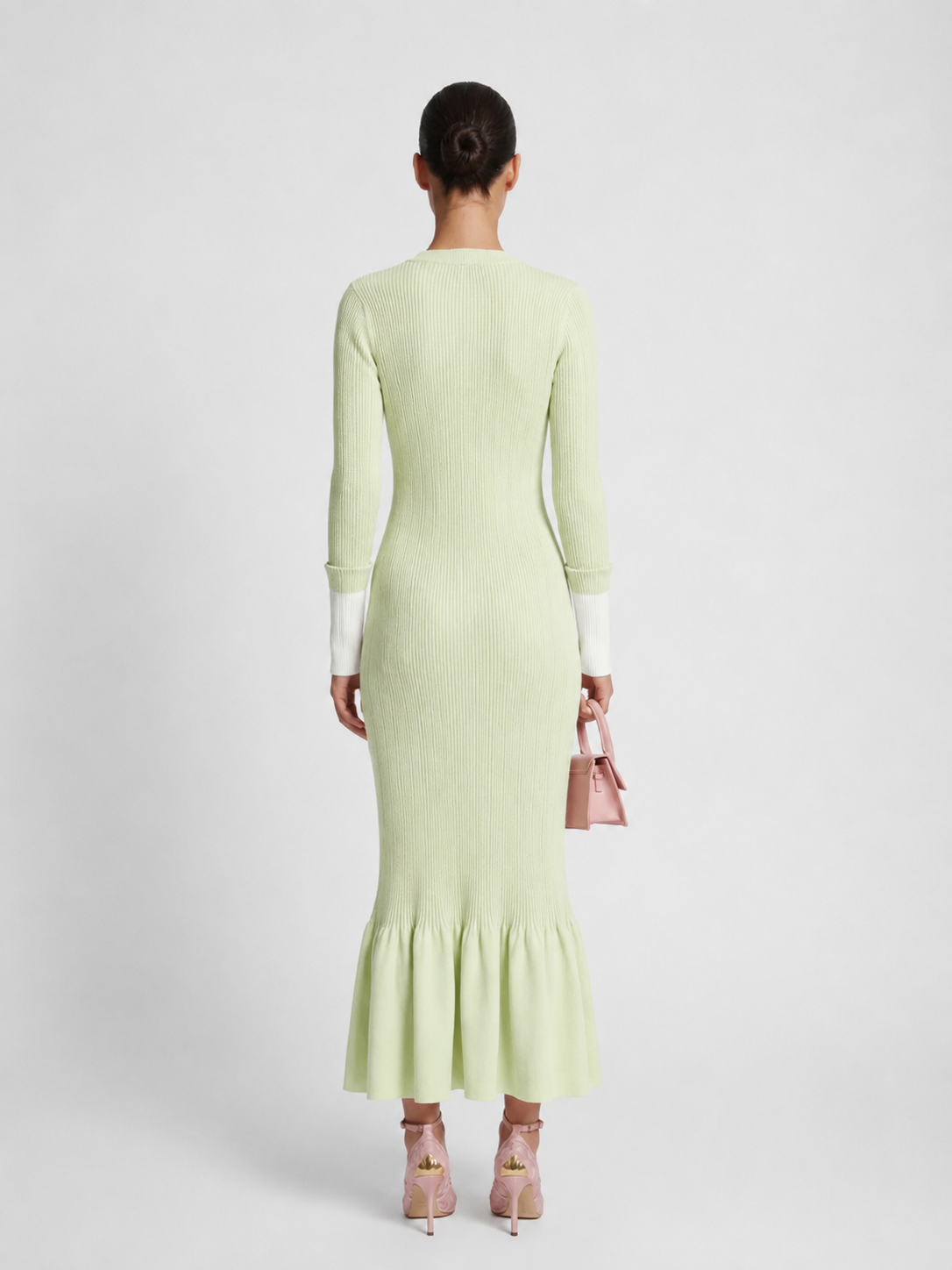 Jewel Button Fishtail Dress