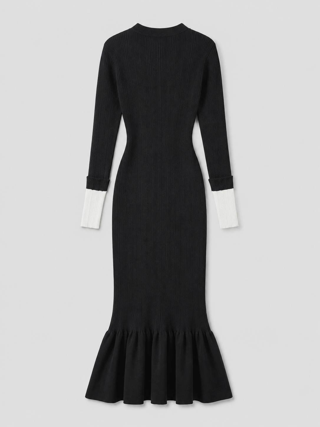 Jewel Button Fishtail Dress