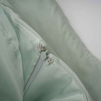 Sage Pleated Corset Maxi Dress