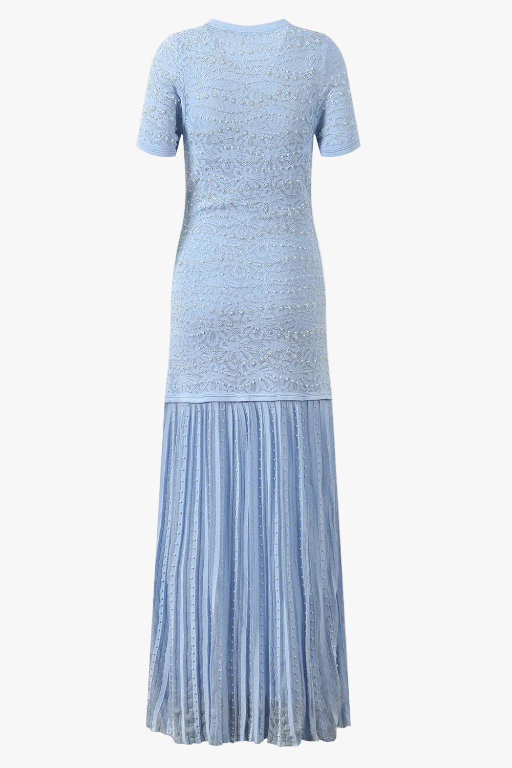 Pearl Embellished Midi Dress in white, additional view