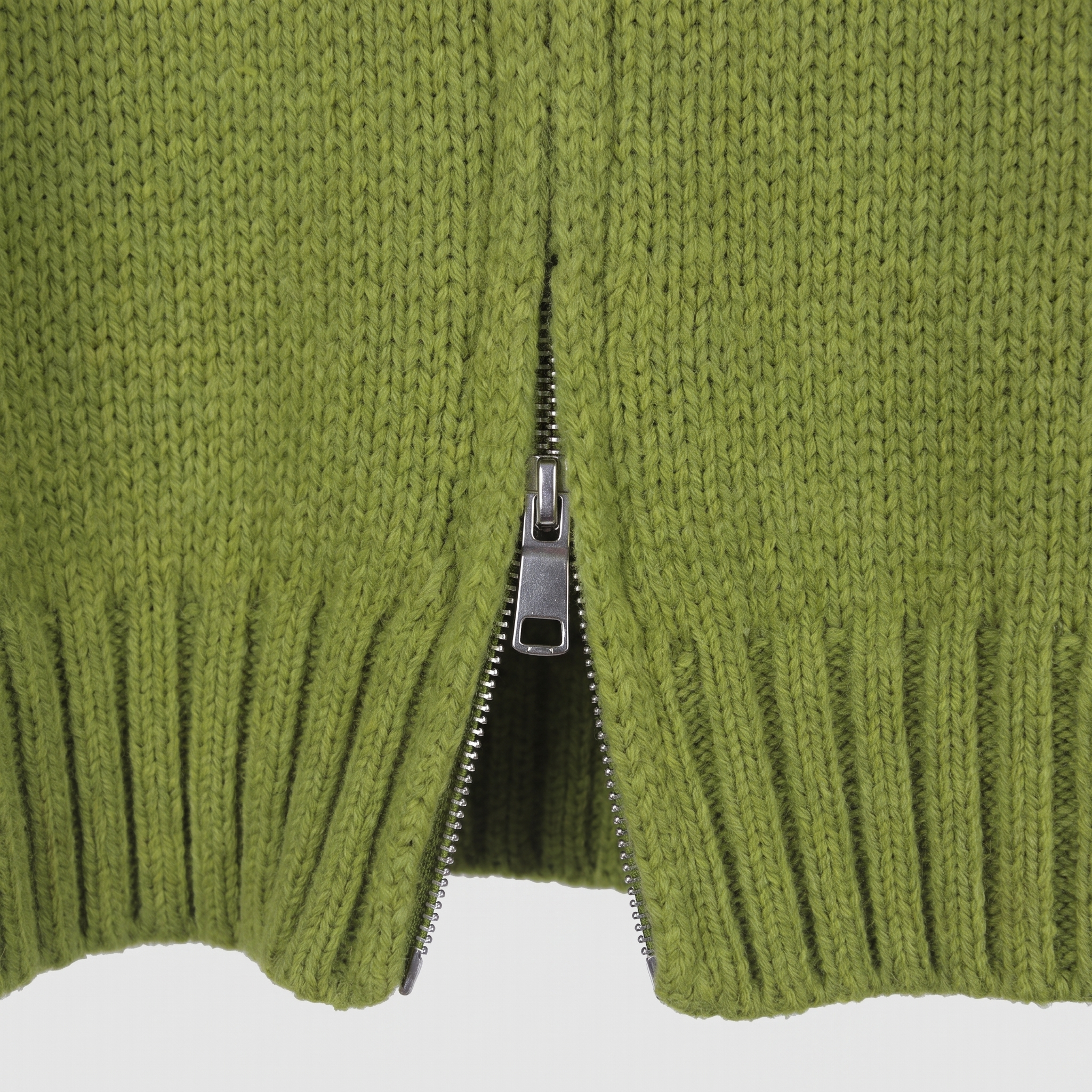 Detachable Fur-Collar Wool-Blend Jacket
