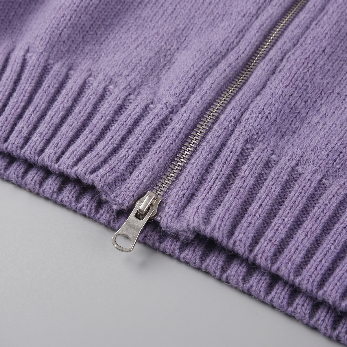 Detachable Fur-Collar Wool-Blend Jacket