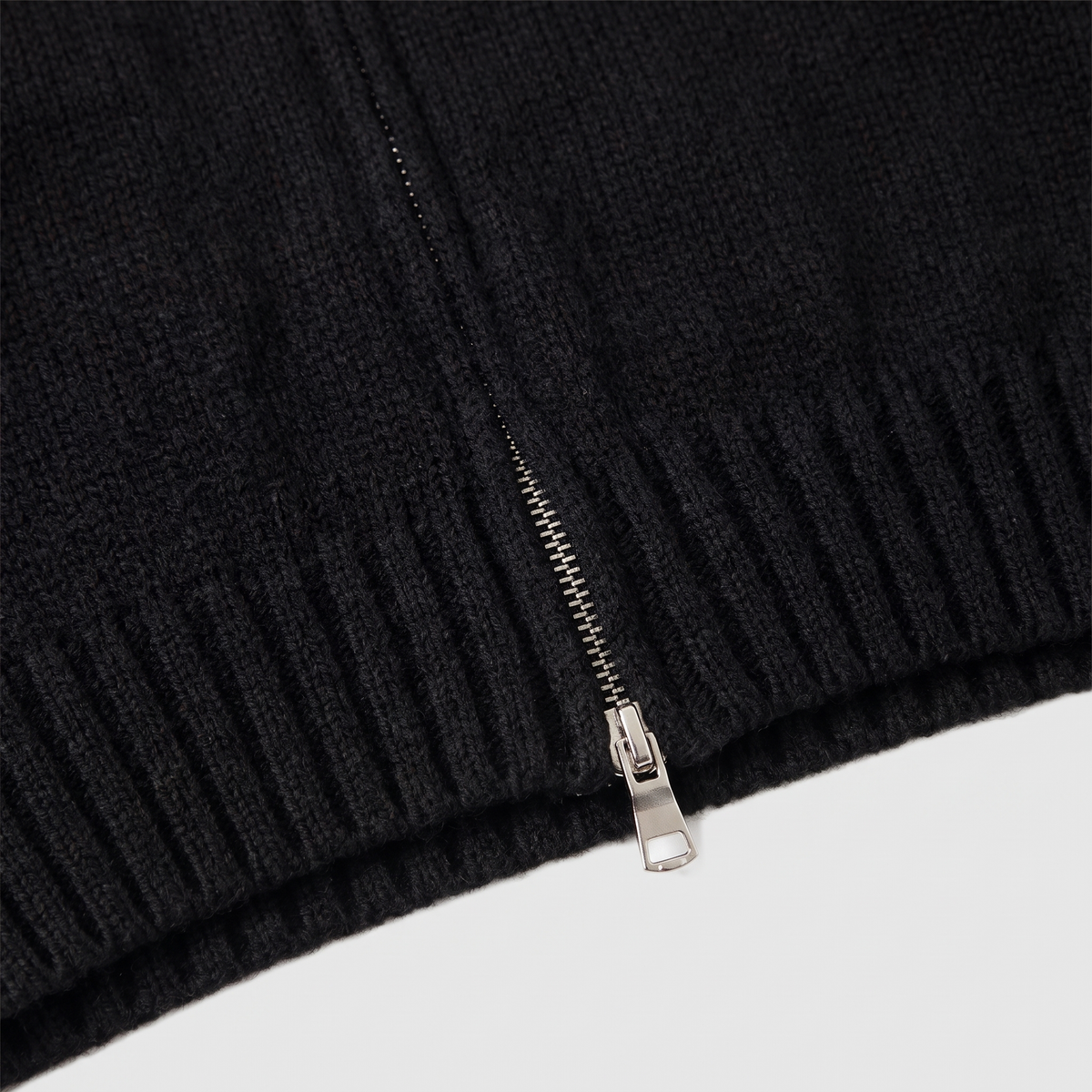 Detachable Fur-Collar Wool-Blend Jacket